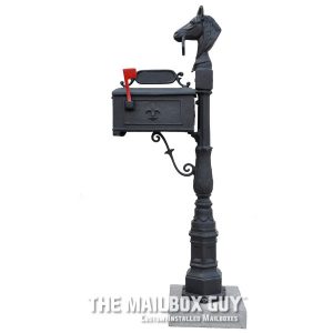 Horsehead Fleur-de-Lis Mailbox