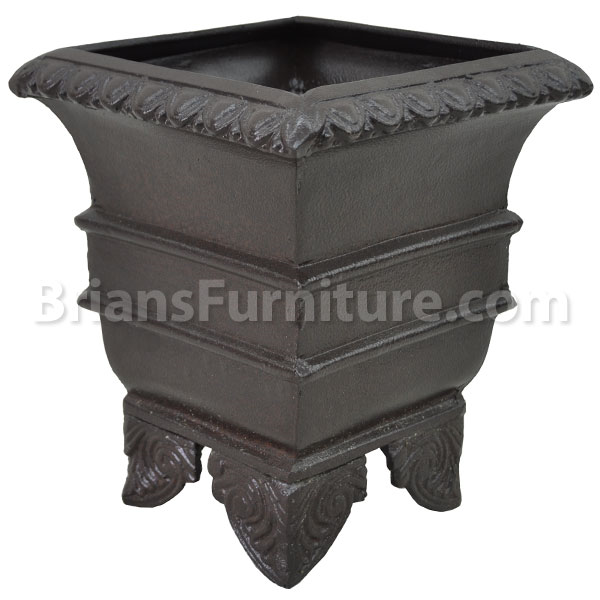 Small Square Planter with Feet | Brian's Furniture