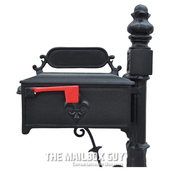A2049-Acadiana-Mailbox-LA-Post-Flag-Side